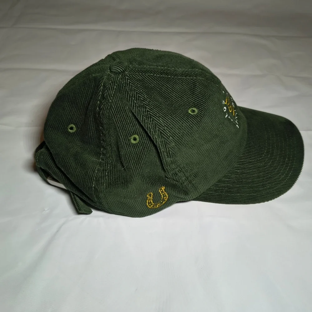 Los Verdes Austin FC fan club ATX Forever Green Corduroy Strapback Hat B682